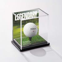 The Vantage-UV Legendary Background Golf Ball Display Case