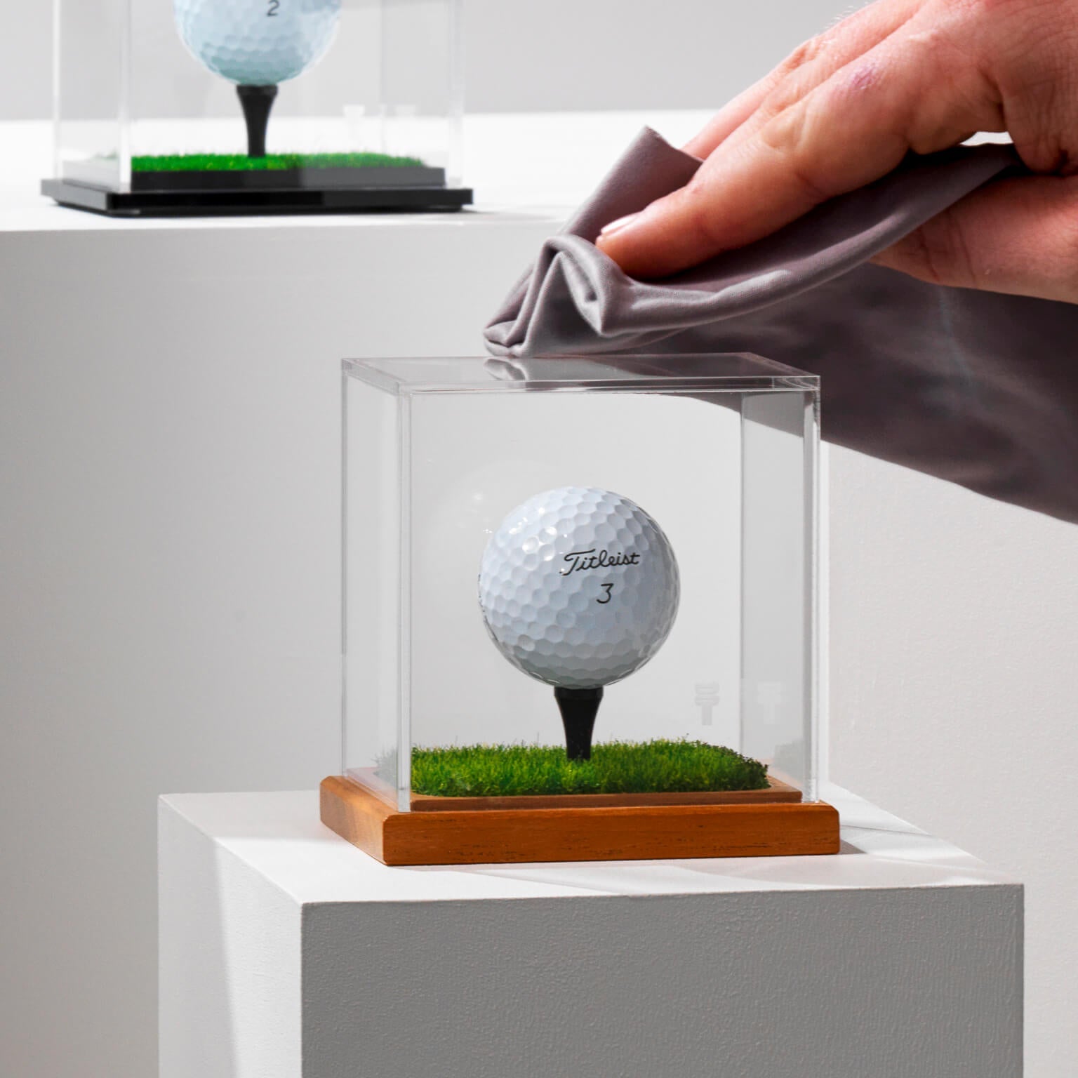 The Prestige Oak 'Hole in One Edition' Golf Ball Display Case