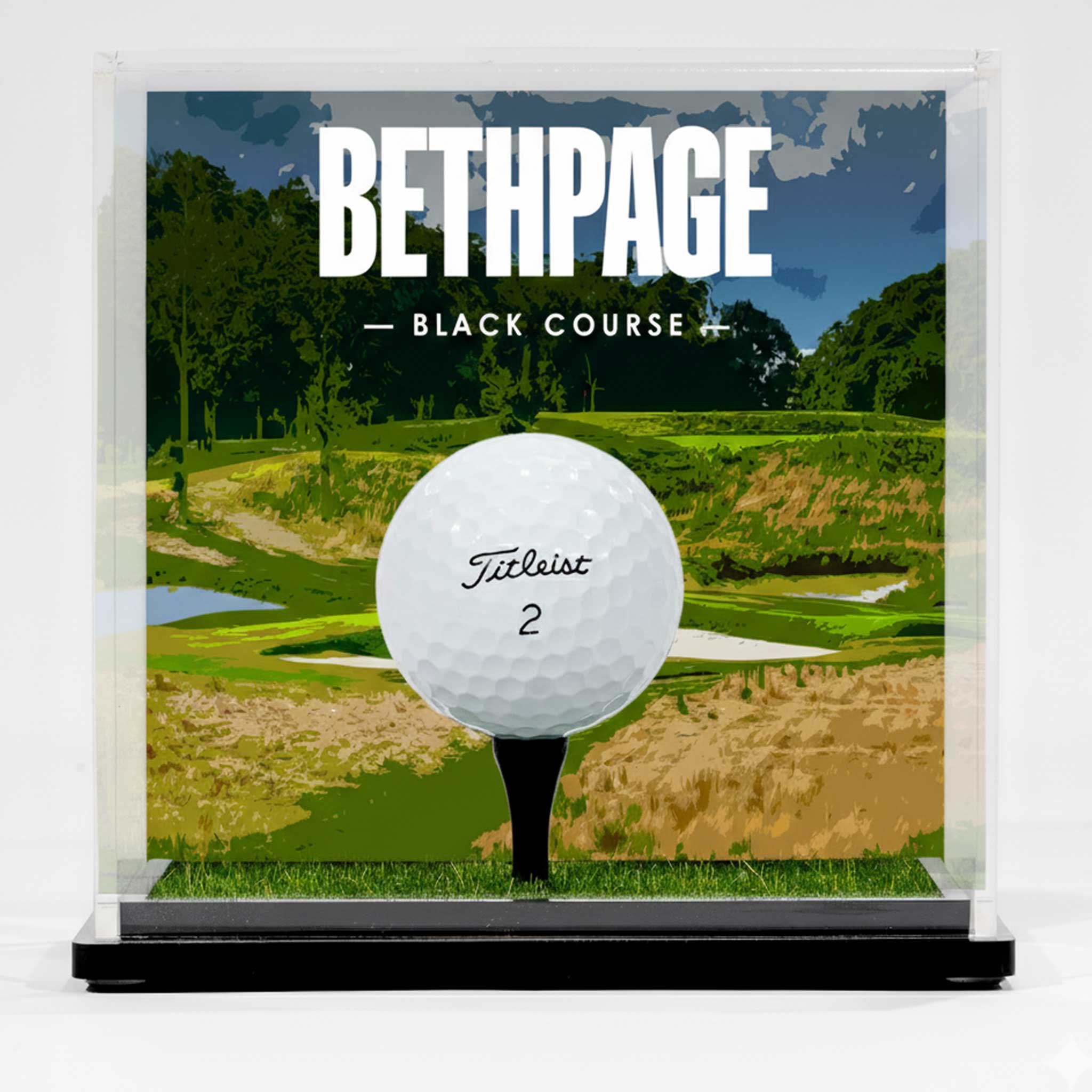 preview of Bethpage black ryder cup display case engraving app view