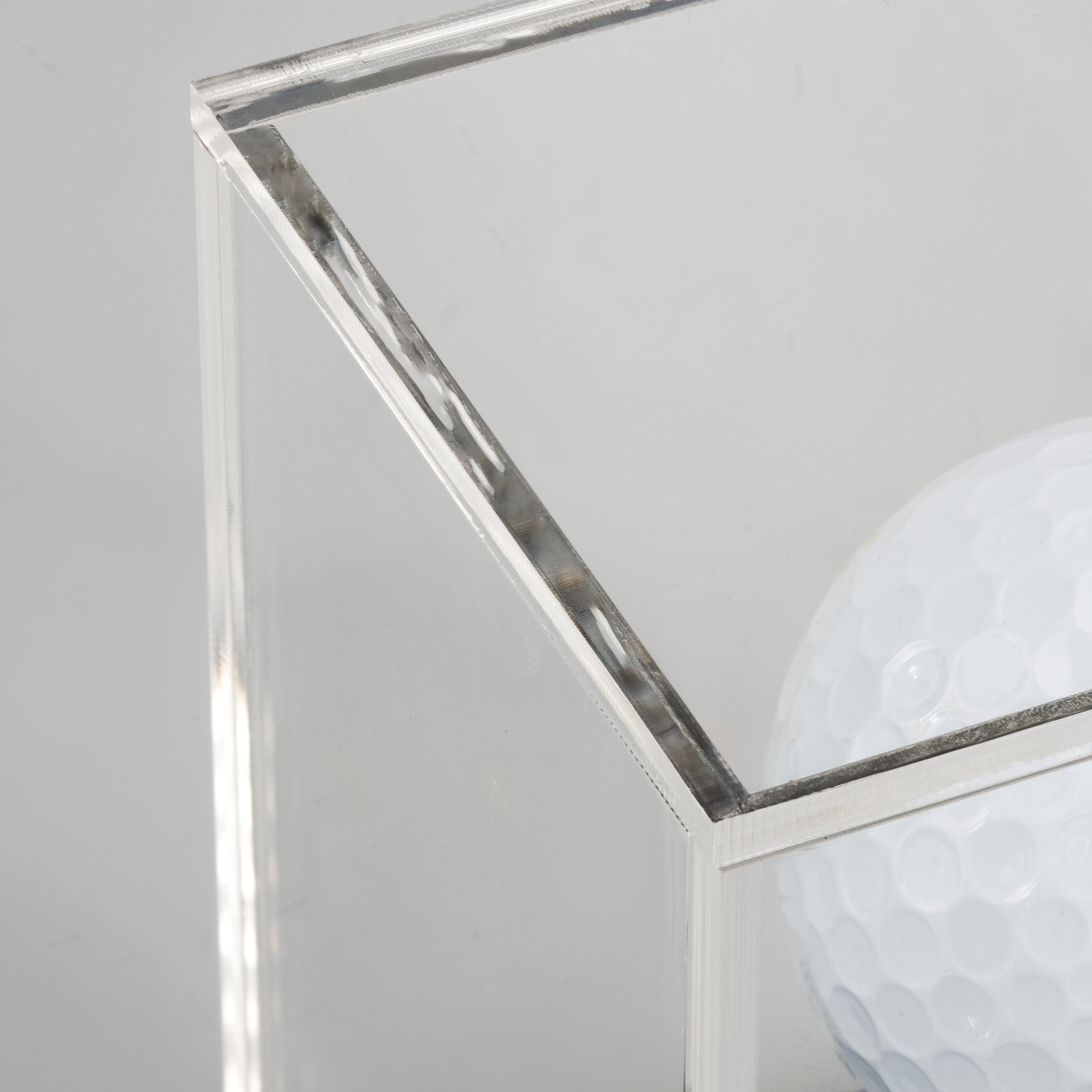 Close up of golf ball case detail 