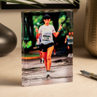 a photo of a woman running