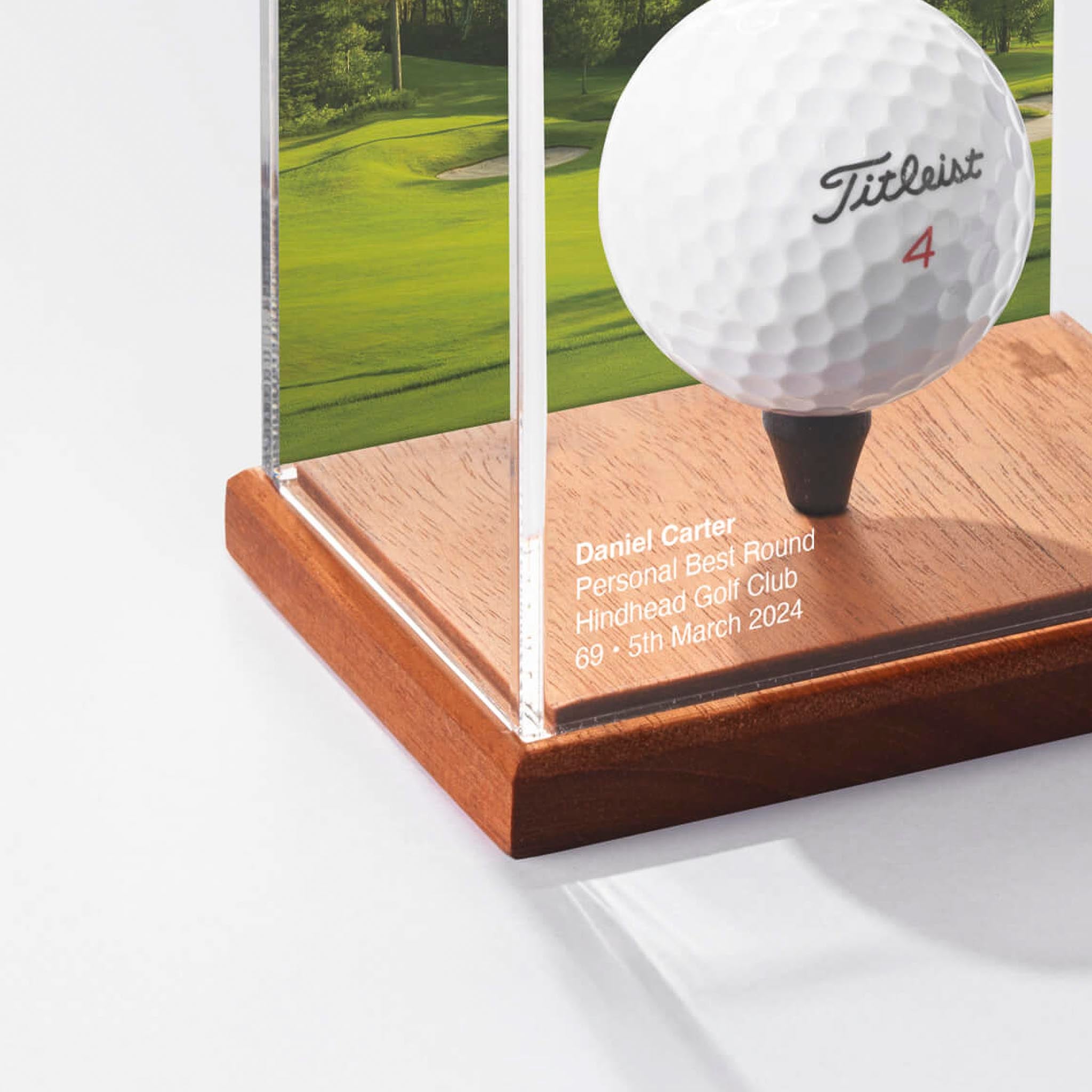 The Heritage Hardwood 'Birdie Edition' Golf Ball Display Case