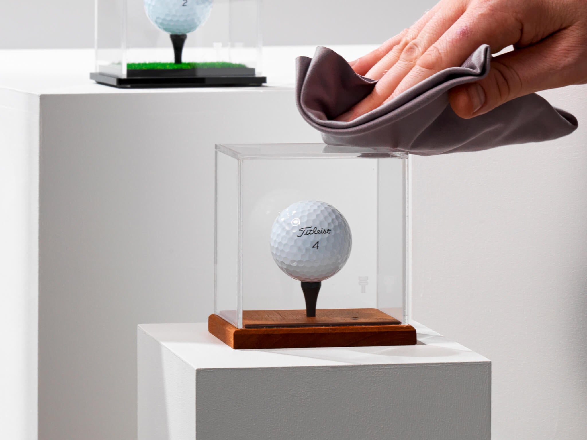 The Heritage Hardwood 'Hole in One Edition' Golf Ball Display Case