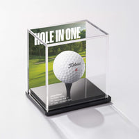 The Icon-UV Hole In One Background Golf Ball Display Case