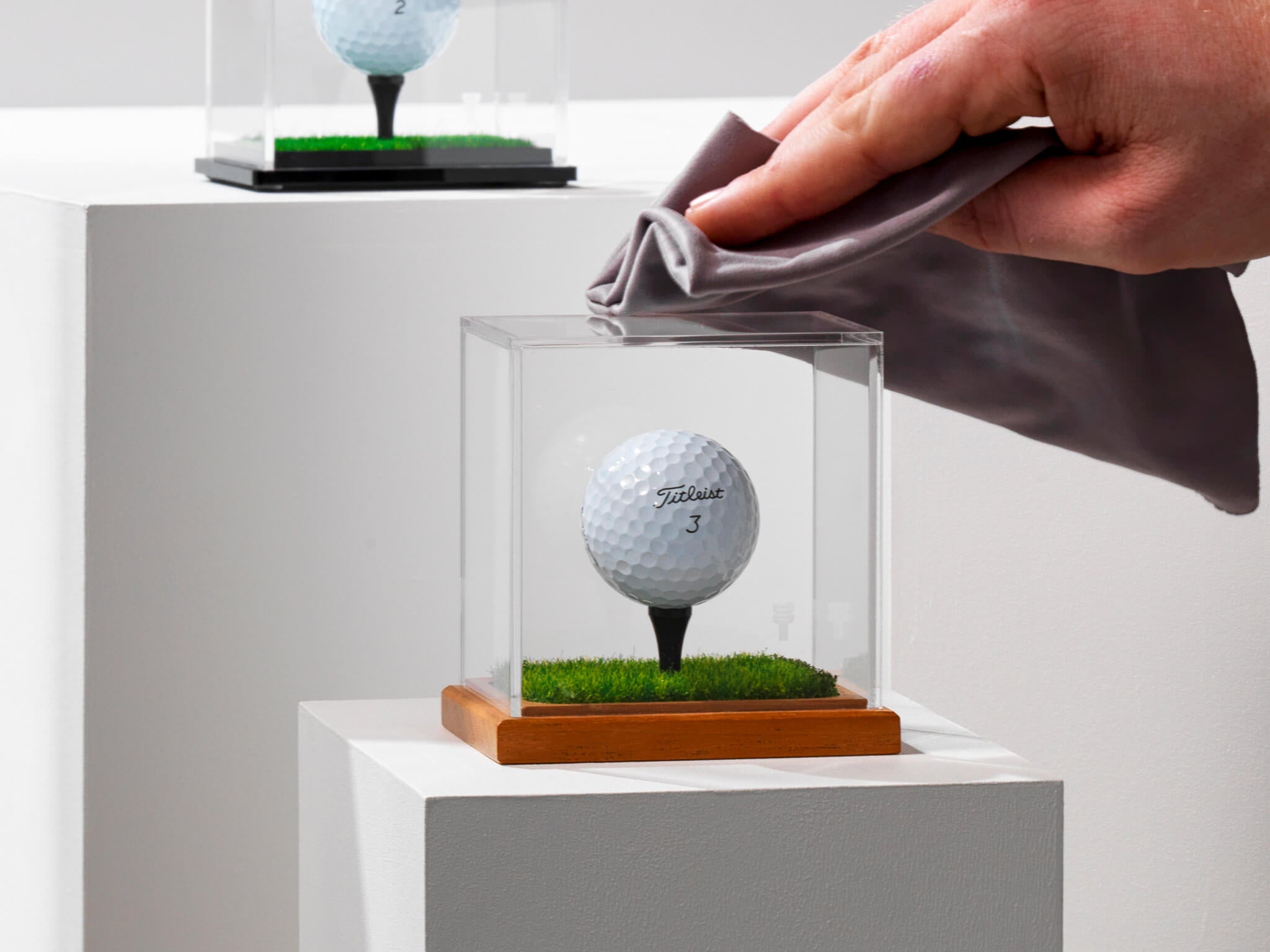 The Prestige Hardwood 'Eagle Edition' Golf Ball Display Case