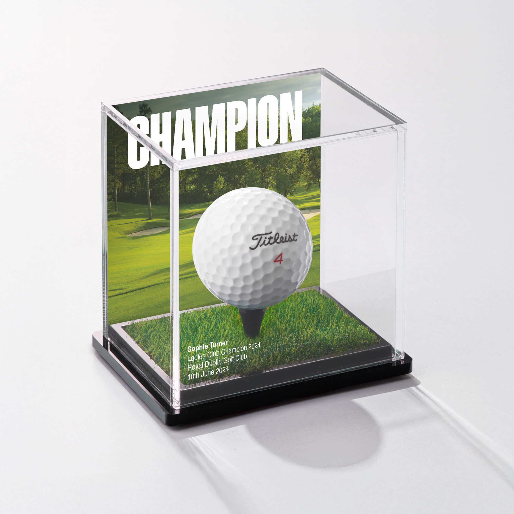 ゴルファー フィギュア インテリアトレイ The Vantage 'Champion Edition' Golf Ball Display Case – Display Champ
